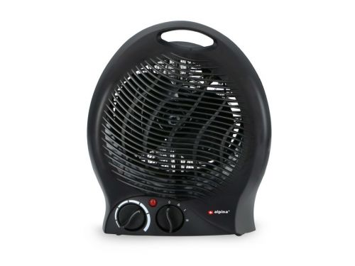 ALPINA Црн калорифер 2000 W 22x13x27 cm