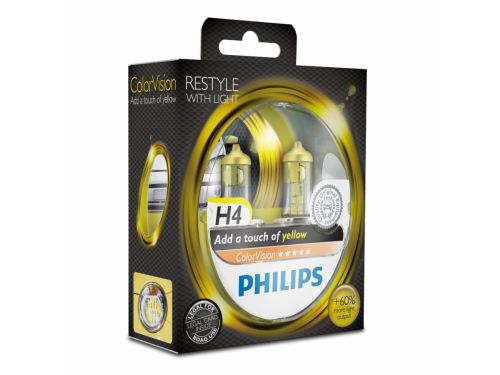 PHILIPS H4 колор висион жолта