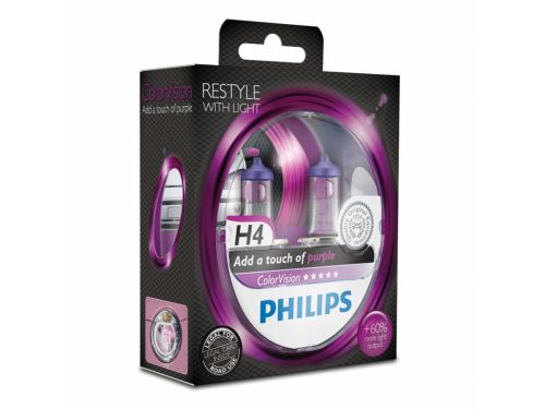 PHILIPS H4 колор висион пурпле