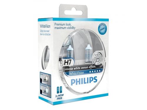 PHILIPS сијалица H7 white vision ,12V 55W