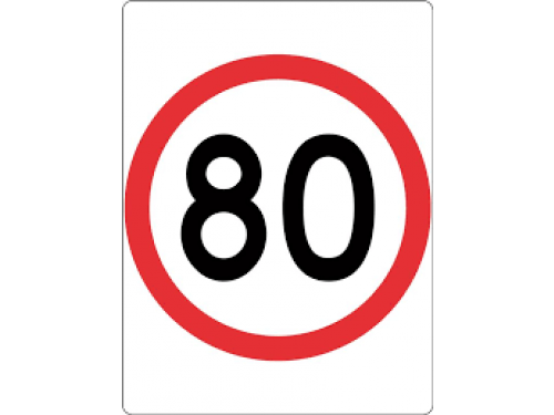 Ознака ограничување 80
