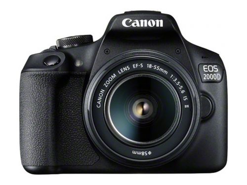 CANON DSLR EOS 2000D BK 18-55IS + SB130+16GB, СетДигитален фотоапарат + објектив + торбица +16GB SD
