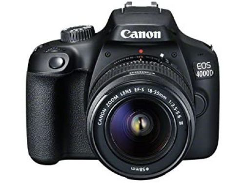 CANON DSLR  EOS 4000D BK 18-55+SB130+16GB, Сет Дигитален фотоапарат + објектив + торбица +16GB SD