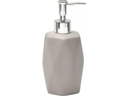 Камен Диспензер за сапун дијамантски облик - ТАУПЕ