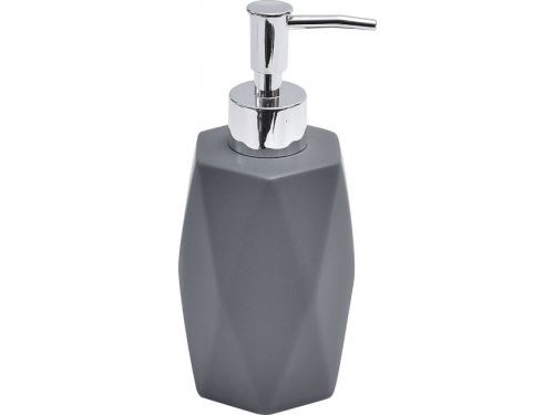 Камен Диспензер за сапун дијамантски облик - ТЕМНОСИВА